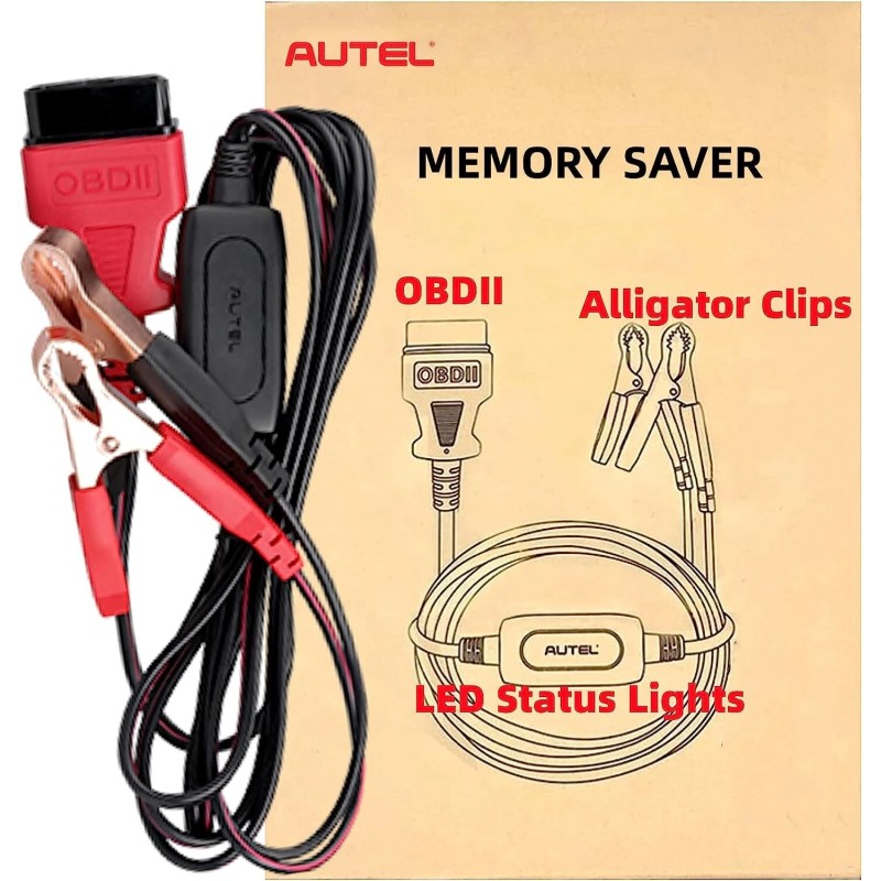 Autel MAXIBAS BTMS OBDII Battery Tester Memory Saver Preserves vehicle