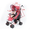 LUPO Buggy Puschair Rain Cover - Universal for Hauck, Silver