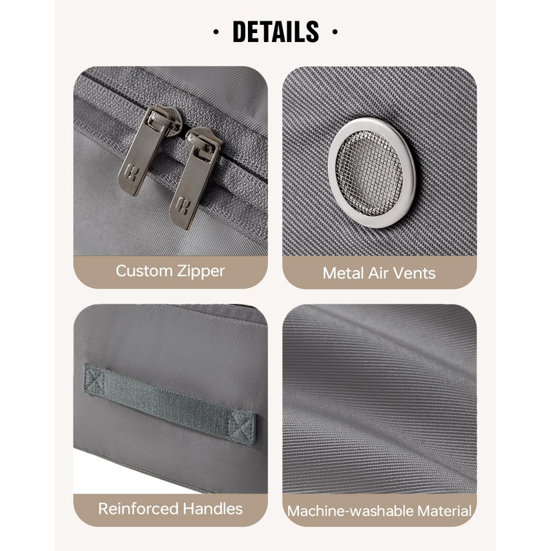 Eachy 3-Pack Comforter Storage Bag Blanket Storage Bags, Compression Storage