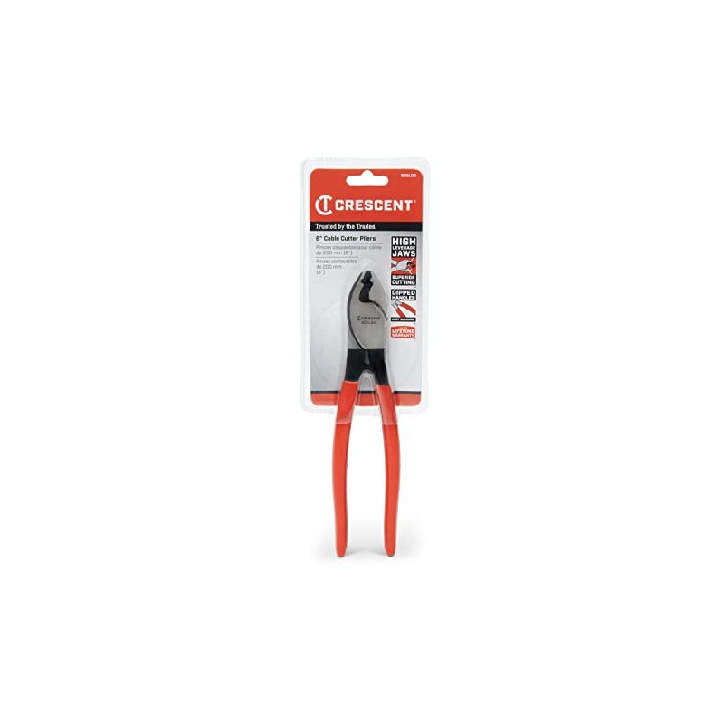 Crescent Cable Cutter, Dipped Handle Pliers - Premium Cutting Pliers