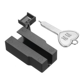 sourcing map 1pcs Port Blocker Locking USB Port/Dust PC Blocker with Coded Key,Black