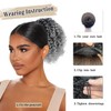 Fulang Hair Pferdeschwanz-Extensions, Echthaar, Afro, Pferdeschwanz, Extensions, für Frauen, Pferdeschwanz,