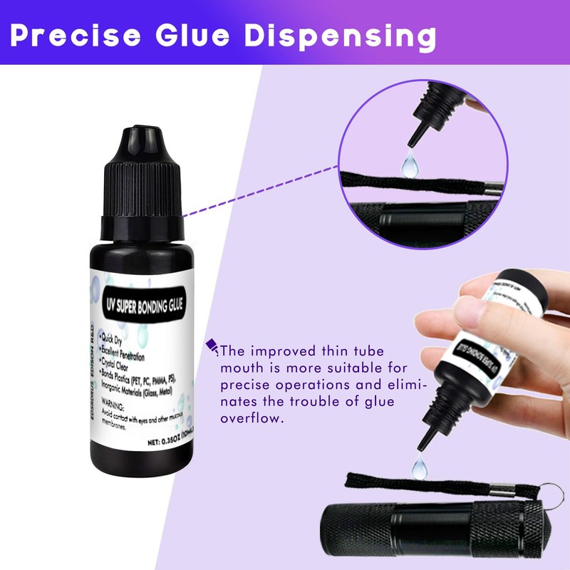 EDSRDXS UV Bonding & Welding Glue Kit UV Resin Kit
