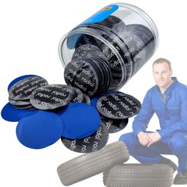 Flat Tire Repair Kit 80PCS 58MM，Car Tire Patch Kit Heavy Duty Bike Tire Patch Kit Tire Repair Tools Bike Patch Kit Bike Tire Repair Kit Motorcycle Tire Repair Kit For Car Truck Motorcycle Bike
