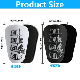 4 Pcs Mini Football Shin Pads, Small Football Shin Guards, Mini Soccer Youth Kids Shins Pads Guards Pad for Boys Girls Teenagers Kids