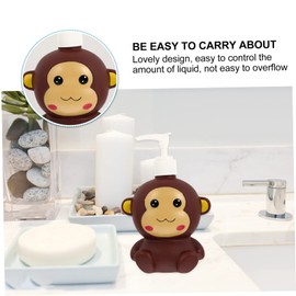 MAGICLULU 2pcs Cartoon Press Pump Body Wash Dispenser Bottle for Boys and Girls Cute Refillable Lotion Container for Shampoo Shower Gel and Hand Soap for Bathroom and Kitchen Use