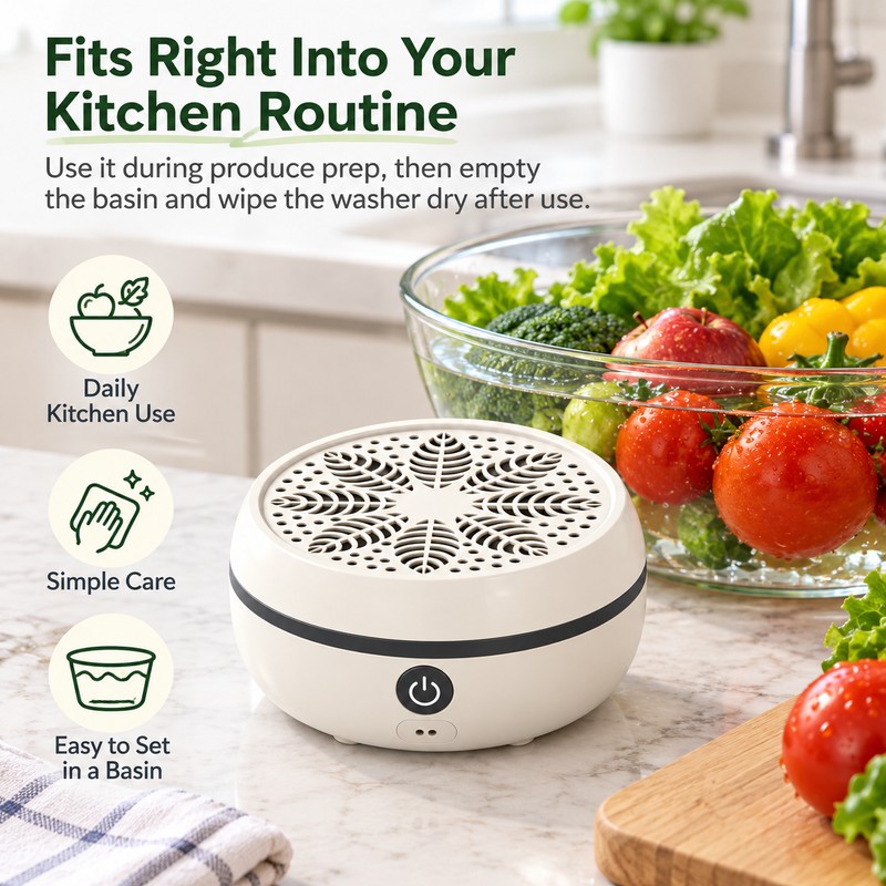 Fruit and Vegetable Washer for Kitchen Use – USB Type-C