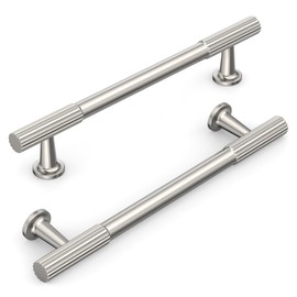 KNOKLOCK 10 Pack 5 Inch(128mm) Kitchen Cabinet Handles Brushed Satin Nickel Cabinet Pulls Kitchen Cabinet Hardware Drawer Pulls for Cupboard Wardrobe