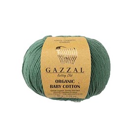 Gazzal 50g Organic Baby Cotton Soft Baby Wool Knitting 100% Cotton Organic 115m/50g Wool Turkish Wool 427
