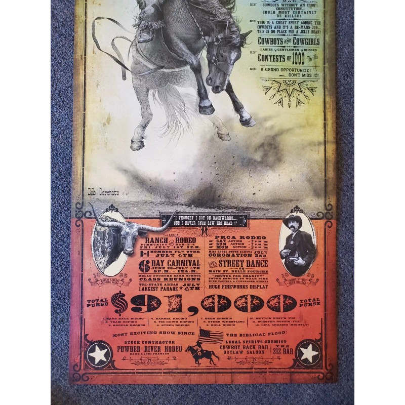 Belle Fourche Black Hills Round Up Rodeo poster art by