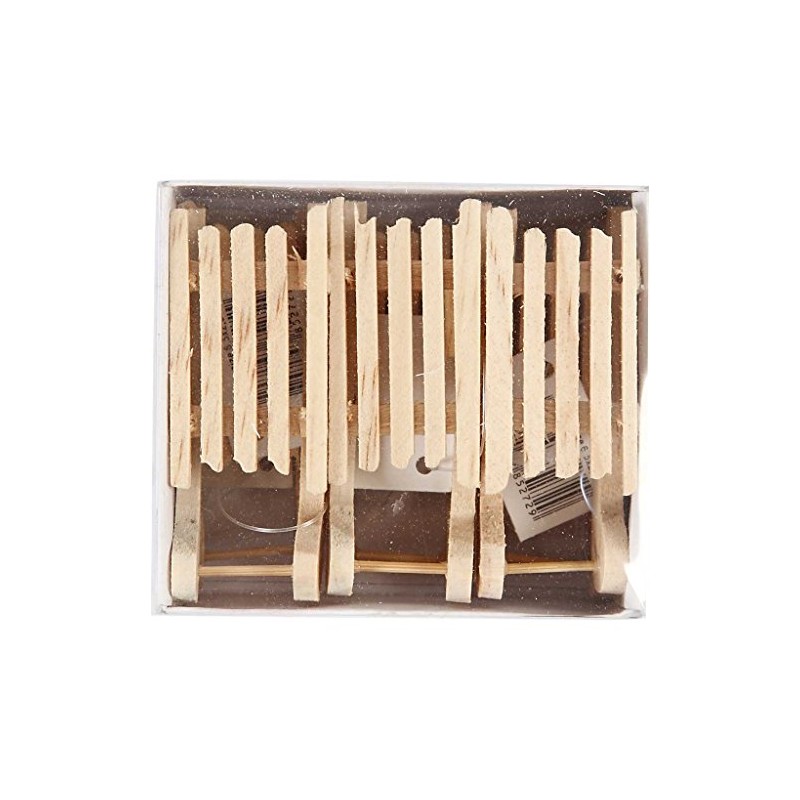 Sledge, size 6,5x2,5 cm, pine, 6pcs