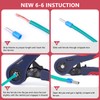 Flytuo Upgraded Hexagonal Ferrule Crimping Tool, New HSC8 6-6A Self-adjusting