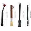 coffee grinder cleaner Brush Set, Walnut Wood Handle Espresso Cleaning