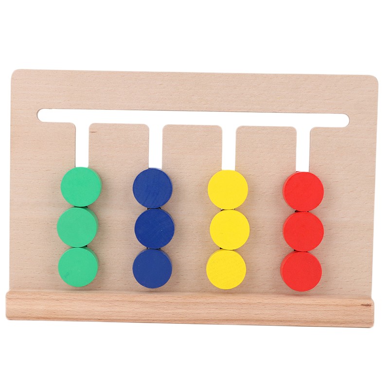 Four Color Game Children Logical Training Toys Wooden Baby Cognitive