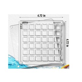 Yuelulala Acrylic Magnetic Seashell Display Box, Clear Organizer Case for Jewelry Storage for Seashell Starfish Trinket, Bead, Nail, Jewelry (A11-1)