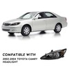 TUSDAR Headlight Assembly Set Fit for 2002-2004 Toyota Camry LE
