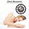 25cm Circular Iron Wall Clock with a Fern Frond Unfurling
