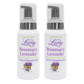 Castile soap, Liquid Foaming Hand Soap, All Natural Moisturizing Hand Wash for the Kitchen & Bathroom, Palm Oil Free, Vegan & Cruelty Free, Made in the USA, 8.45 oz., 2 Pack (Rosemary Lavender)