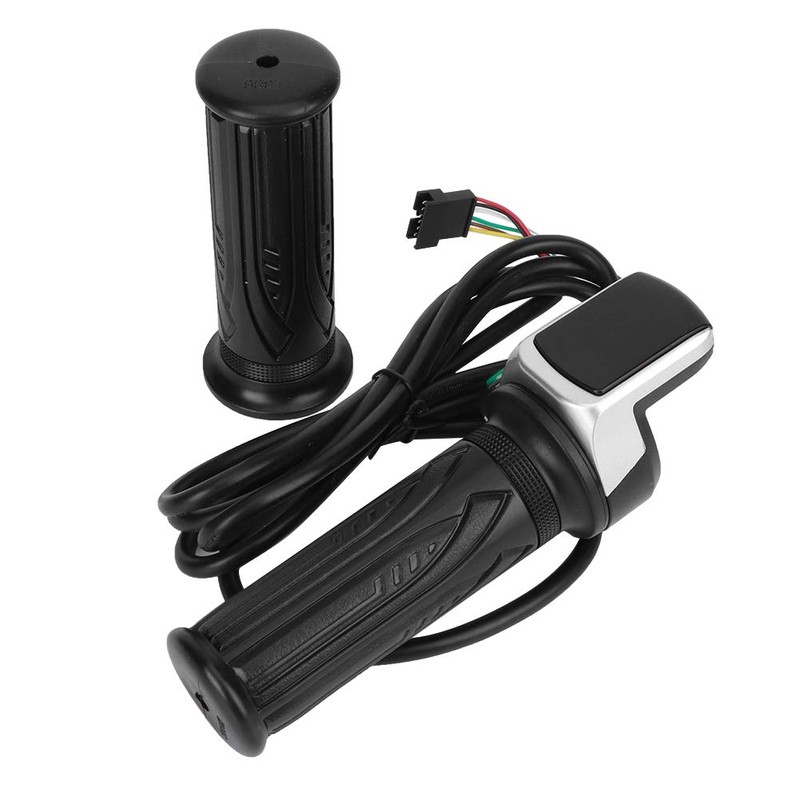 1 Pair Electric Bicycle Handlebar with LCD Power Display, Accelerator