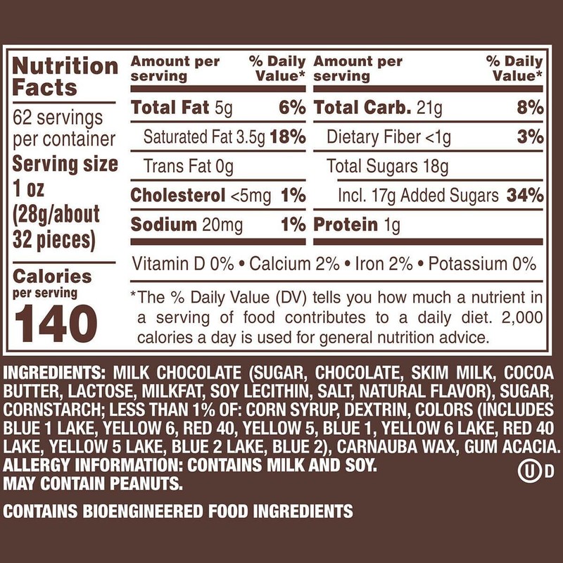M&M'S Milk Chocolate Candy Bulk Jar (62 oz.) - Colorful