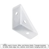 sourcing map 4Pcs Angle Corner Brackets 38mm x 38mm, Cold