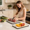 Snuvid Titanium Cutting Board, Double Sided Cutting Boards for kitchen,