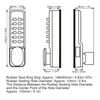 Digital Door Lock Deadbolt, Mechanical Combination Lock, Mechanical Keyless Entry