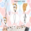 6 Pcs Cat Charm for Cell Phone Kawaii Kitty Mobile