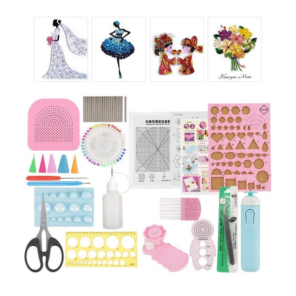 24 Unids Herramientas de Quilling Kit de Herramientas de Papel