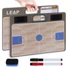 LEAP Coach Board for Basketball Premium Coaches Clipboard | Double-Sided Dry Erase Marker Board for Basketball, (Marker Included)