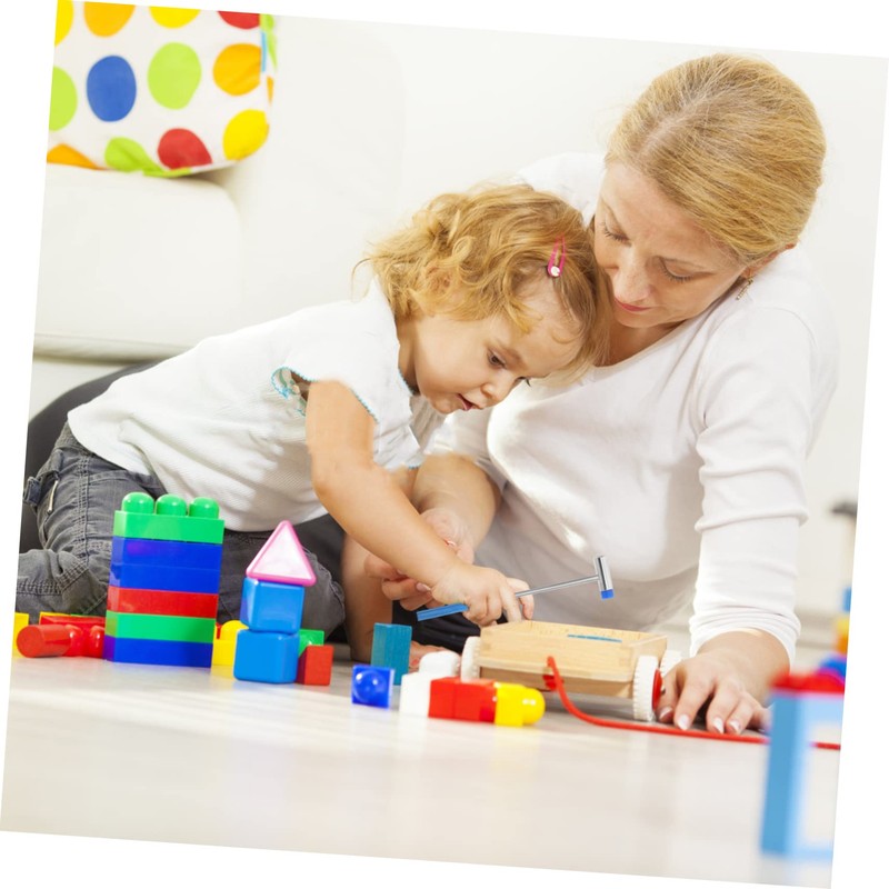 FRCOLOR Double-Ended Kids Blocks Building Hammer Set 2pcs Practical Assemble