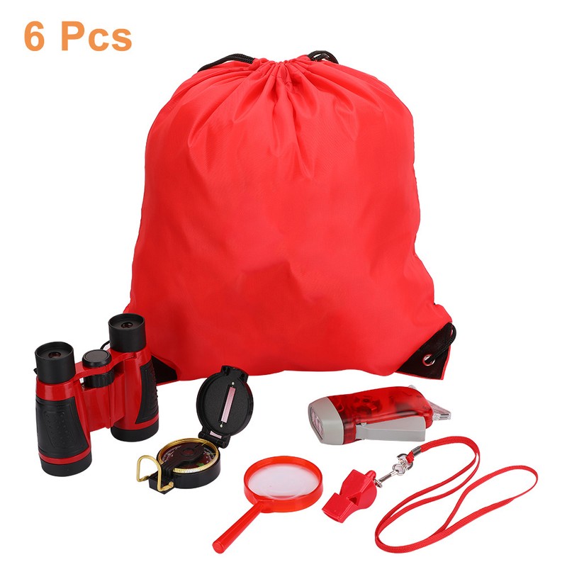 6Pcs Outdoor Exploration Binoculars Set Young Kids Educational Gift for