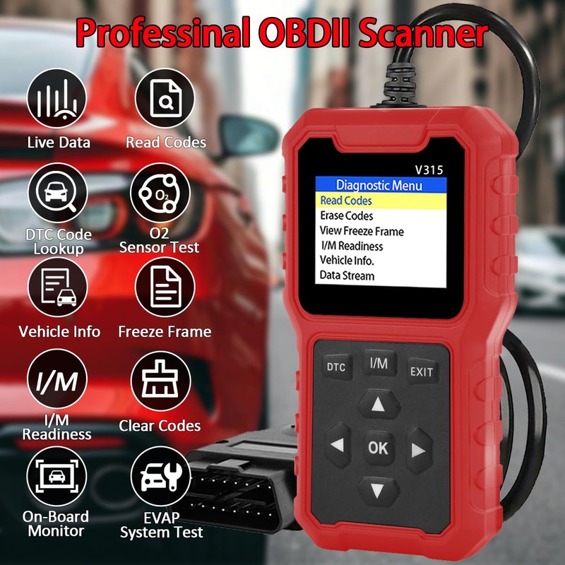 V315 OBD2 Diagnostic Diagnostic Tool Tool, Code Reader, Engine Light