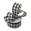 Buffalo Check Black White Ribbon - 2 1/2" x 50