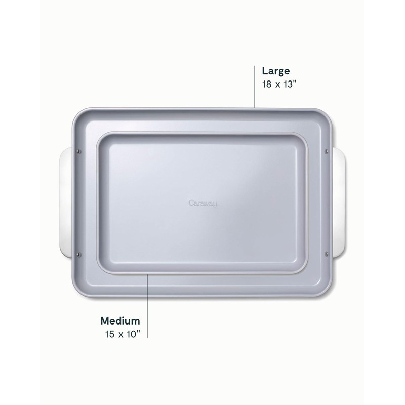 Caraway Non-Stick Ceramic Baking Sheet Duo - Naturally Slick Ceramic