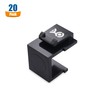 Cable Matters (20-Pack) Blank Keystone Jack Inserts in Black