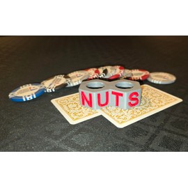 LETS GO CORNHOLE Poker Card Protector The Nuts Complete with a sac for Your Nuts Have Good Luck at Your Casino Texas Holdem Tournament Omaha Straight Flush Cash Game