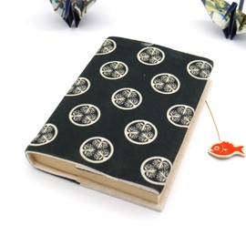 Bungeki Book Cover, Bunko Book Size, Cat Warlords Series, "Tokugawa Ieyasu", Made in Japan, Fabric, Embroidered, Bunko Book Cover