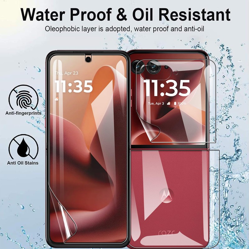 [2 Sets 6 PCS ] Screen Protector for Motorola Razr