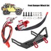 Metal Front Bumper with Winch Set Remote Control Accessory Fit