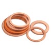 150PCS Copper Washers Assortment Set 8 Sizes Crush Washers Flat