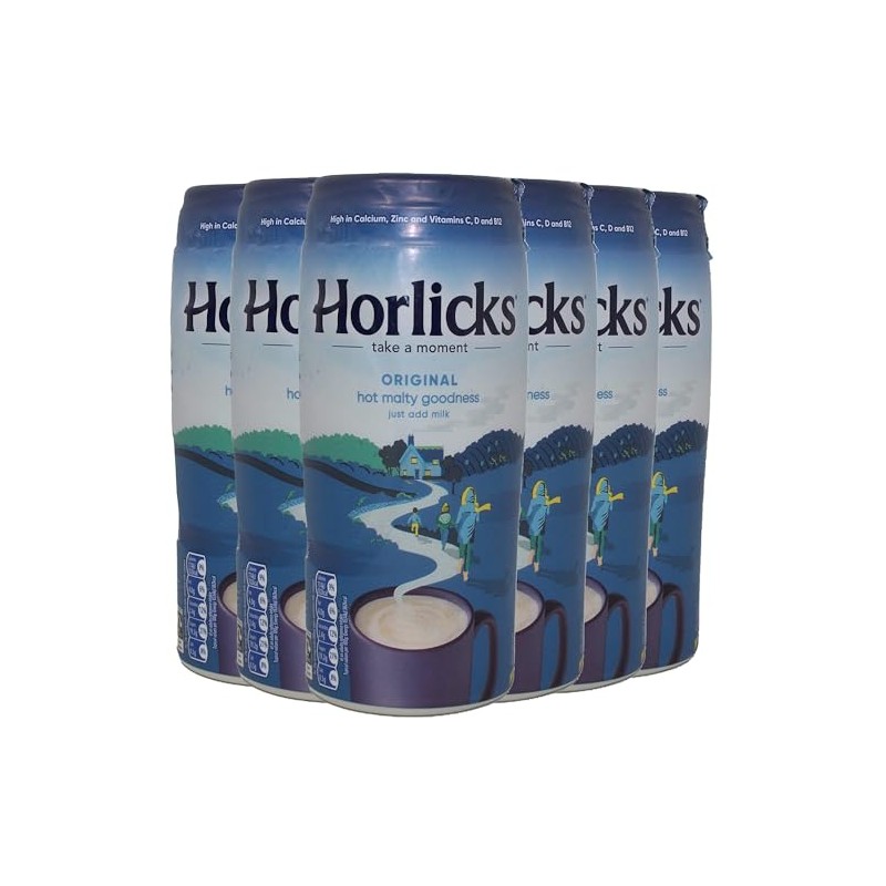 Horlicks Original Malted Milk Powder, Beverage Mix From England, Free