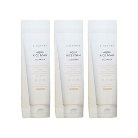 S-Nature Aqua Rice Mildly Acidic Cleansing Foam 160ml 3pcs / 에스네이처 아쿠아 라이스 약산성 클렌징 폼 160ml 3개