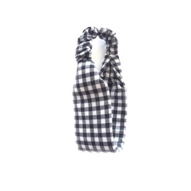 Gingham Headband. Child Sized. Suit Child Age 4 To 10 Years. Infant to Junior School Age. Soft Padded. Black