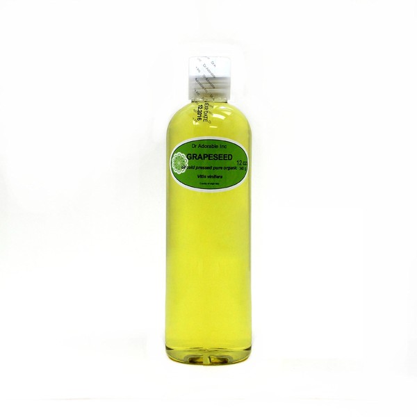Grapeseed Oil Organic Pure by Dr.Adorable 12 oz