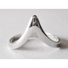 Sovats Chevron Thumb Ring For Women 925 Sterling Silver Rhodium