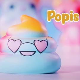 #sbabam Doki Doki Squishy Galaxy and Rainbow Toy from 3 Years for Children, Pack of 3, Soft and Colourful Squishy Toy as Baby Gift - Animal Figures such as Unicorn, Fox and Others