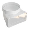 The cgv126b Vertical Curve in Ventilation ABS Round to Rectangular