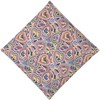 Flaxseed Pillow 19 x 19 cm Organic Fabric Psychedelic Heart