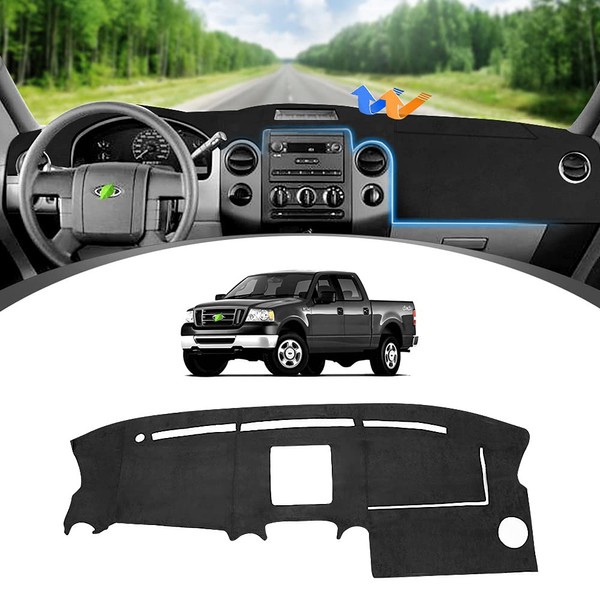 FIILINES Dash Cover Compatible with Ford F-150 F150 2004 2005